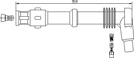 Bremi 13293/5 - Вилка, свічка запалювання autocars.com.ua