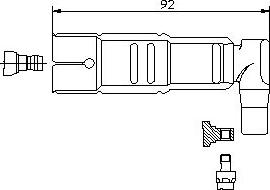 Bremi 13317/5 - Вилка, свічка запалювання autocars.com.ua
