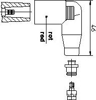 Bremi 13558A1 - Вилка, котушка запалювання autocars.com.ua