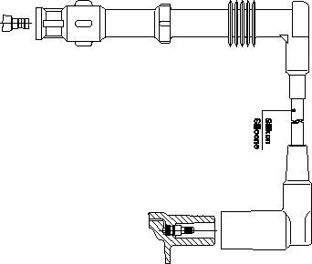 Bremi 188A85 - Провід запалювання autocars.com.ua