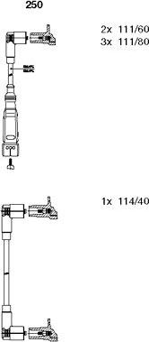 Bremi 250 - Комплект проводов зажигания autodnr.net