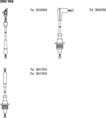 Bremi 300/169 - Комплект проводов зажигания avtokuzovplus.com.ua