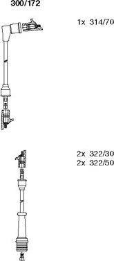 Bremi 300/172 - Комплект проводів запалювання autocars.com.ua
