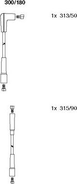 Bremi 300/180 - Комплект проводів запалювання autocars.com.ua