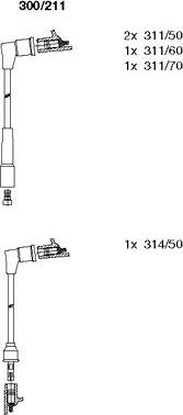 Bremi 300/211 - Комплект проводов зажигания autodnr.net