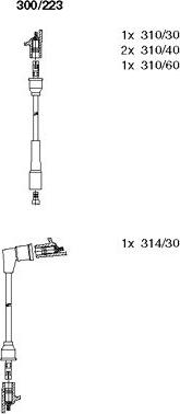 Bremi 300/223 - Комплект проводов зажигания autodnr.net