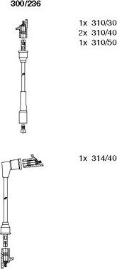 Bremi 300/236 - Комплект проводов зажигания autodnr.net