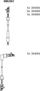 Bremi 300/241 - Комплект проводов зажигания avtokuzovplus.com.ua