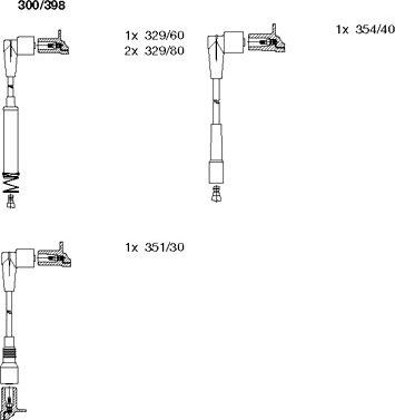 Bremi 300/398 - Комплект проводов зажигания autodnr.net