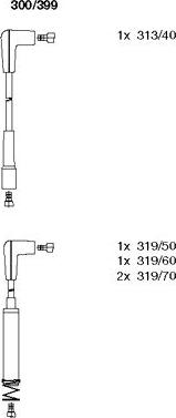 Bremi 300/399 - Комплект проводов зажигания avtokuzovplus.com.ua