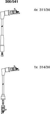 Bremi 300/541 - Комплект проводов зажигания avtokuzovplus.com.ua