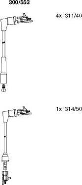 Bremi 300/553 - Комплект проводов зажигания avtokuzovplus.com.ua