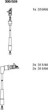 Bremi 300/559 - Комплект проводів запалювання autocars.com.ua