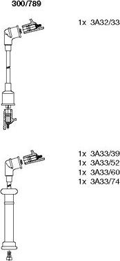 Bremi 300/789 - Комплект проводов зажигания avtokuzovplus.com.ua