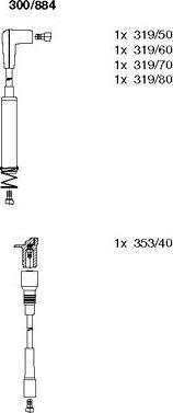 Bremi 300/884 - Комплект проводов зажигания autodnr.net