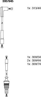 Bremi 300/945 - Комплект проводів запалювання autocars.com.ua
