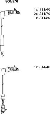 Bremi 300/976 - Комплект проводов зажигания autodnr.net