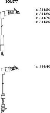 Bremi 300/977 - Комплект проводов зажигания autodnr.net