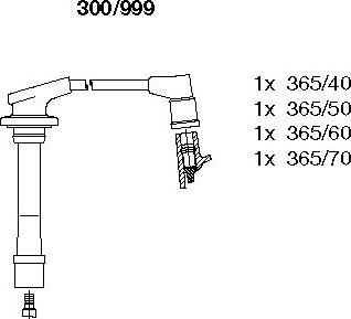 Bremi 300/999 - Комплект проводів запалювання autocars.com.ua