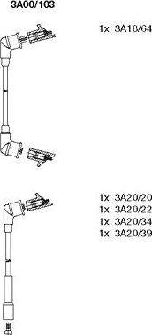 Bremi 3A00/103 - Комплект проводів запалювання autocars.com.ua