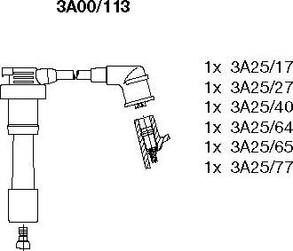 Bremi 3A00/113 - Комплект проводів запалювання autocars.com.ua