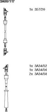 Bremi 3A00/117 - Комплект проводов зажигания avtokuzovplus.com.ua