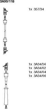 Bremi 3A00/118 - Комплект проводов зажигания avtokuzovplus.com.ua