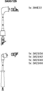 Bremi 3A00/129 - Комплект проводів запалювання autocars.com.ua