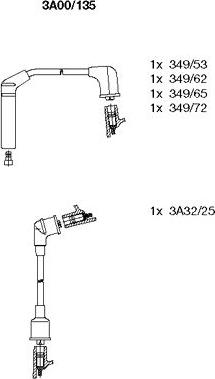 Bremi 3A00/135 - Комплект проводов зажигания autodnr.net