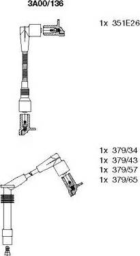 Bremi 3A00/136 - Комплект проводов зажигания autodnr.net