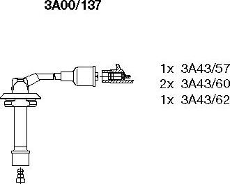 Bremi 3A00/137 - Комплект проводів запалювання autocars.com.ua