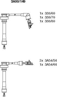 Bremi 3A00/149 - Комплект проводов зажигания avtokuzovplus.com.ua