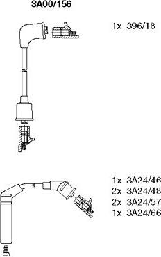 Bremi 3A00/156 - Комплект проводів запалювання autocars.com.ua