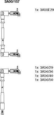 Bremi 3A00/157 - Комплект проводів запалювання autocars.com.ua