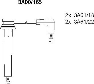 Bremi 3A00/165 - Комплект проводов зажигания autodnr.net