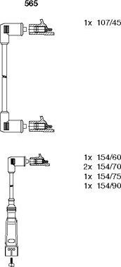 Bremi 565 - Комплект проводов зажигания avtokuzovplus.com.ua