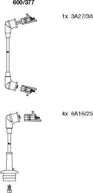 Bremi 600/377 - Комплект проводів запалювання autocars.com.ua