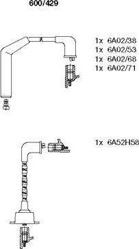 Bremi 600/429 - Комплект проводів запалювання autocars.com.ua