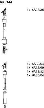 Bremi 600/444 - Комплект проводів запалювання autocars.com.ua