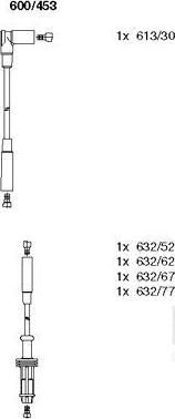Bremi 600/453 - Комплект проводів запалювання autocars.com.ua