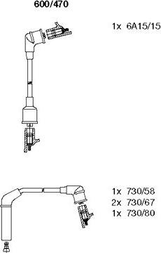 Bremi 600/470 - Комплект проводов зажигания autodnr.net