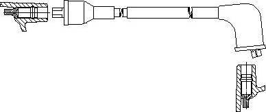 Bremi 615E43 - Провід запалювання autocars.com.ua