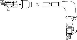 Bremi 619E55 - Провід запалювання autocars.com.ua
