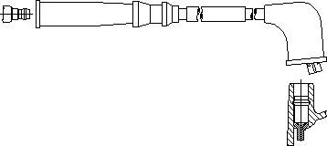 Bremi 708E52 - Провід запалювання autocars.com.ua