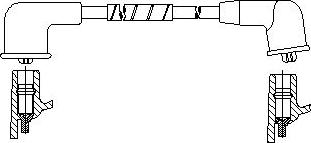 Bremi 748E70 - Провід запалювання autocars.com.ua