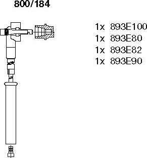 Bremi 800/184 - Комплект проводів запалювання autocars.com.ua