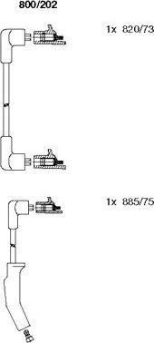 Bremi 800/202 - Комплект проводов зажигания avtokuzovplus.com.ua