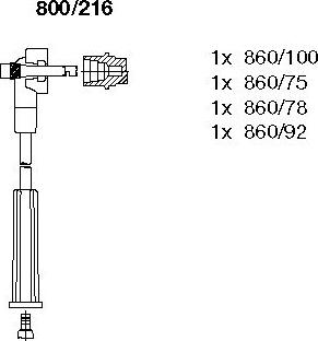 Bremi 800/216 - Комплект проводов зажигания autodnr.net