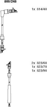 Bremi 800/248 - Комплект проводов зажигания avtokuzovplus.com.ua