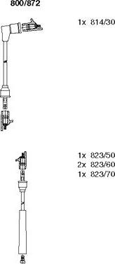 Bremi 800/872 - Комплект проводов зажигания avtokuzovplus.com.ua